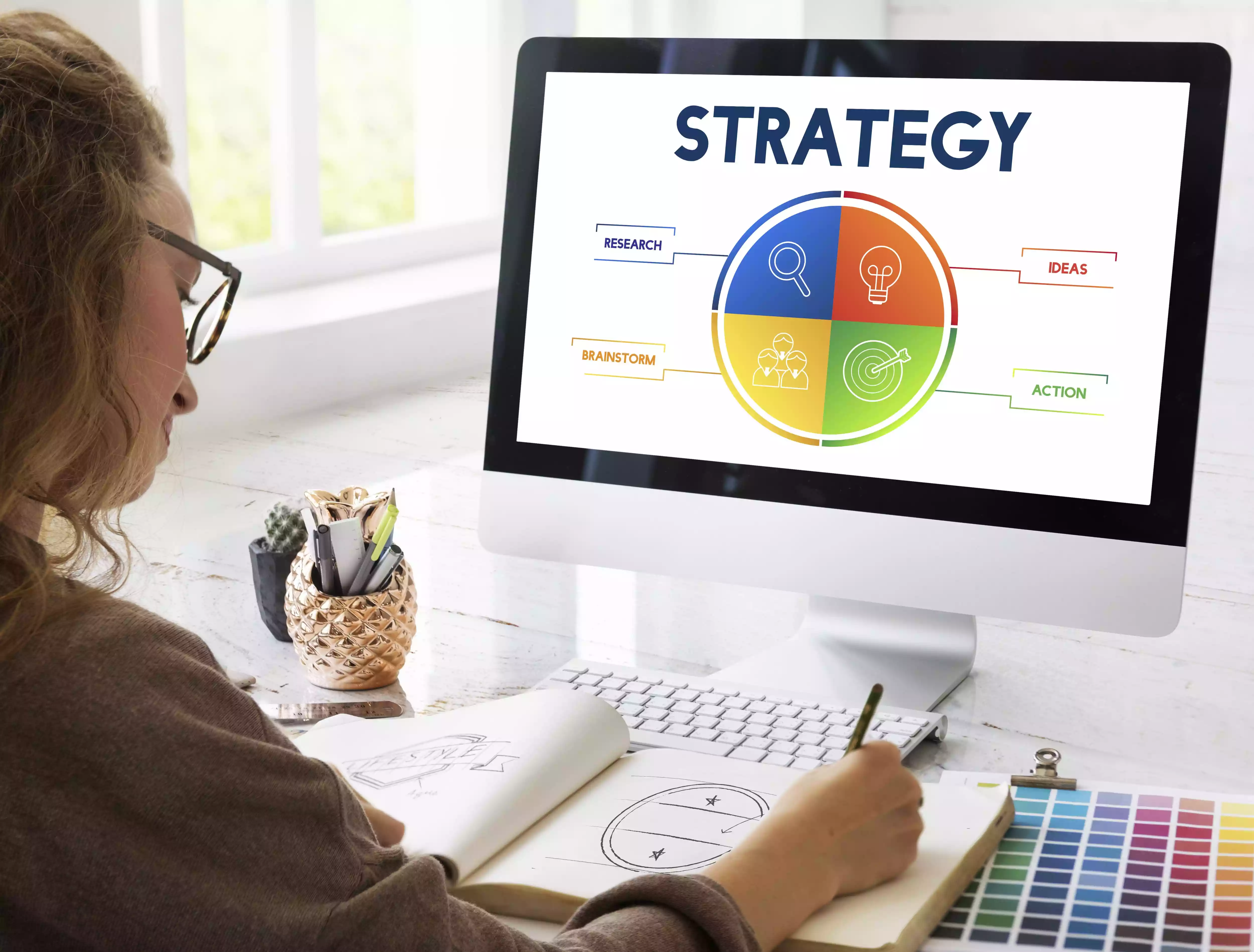 Portfolio strategy planning on a workstation